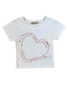 Blusa Infantil Coração Escrito - Trick Nick