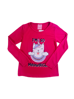 Blusa Infantil Divertida Meowgical  - Pyradinhos