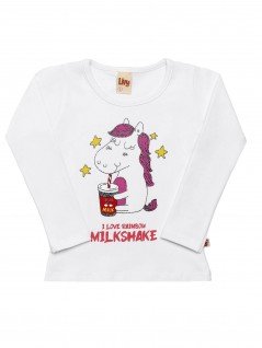 Blusa Bebê Menina Milkshake - Livy