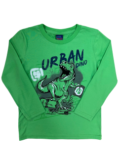 Camiseta Manga Longa Urban Dino - Kiko & Kika