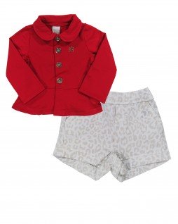 Conjunto Infantil de Shorts e Casaqueto - Boca Grande