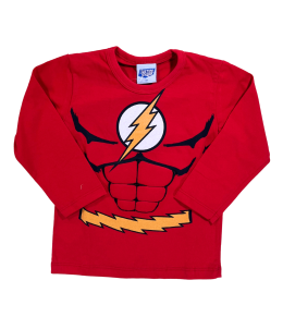 Camiseta Bebê Manga Longa The Flash - Kamylus
