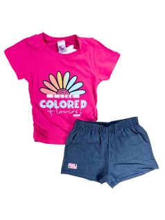 Conjunto Infantil i Like Colered Flowers - Big Day
