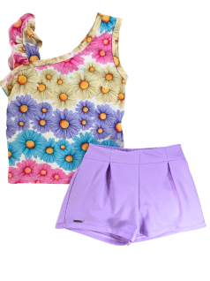 Conjunto Infantil Margaridas Coloridas - Big Day