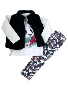 Conjunto Infantil Panda com Colete - Trick Nick