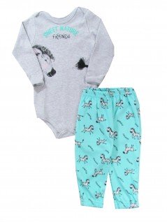 Conjunto com Body Sweet Nature Verde - Rovitex