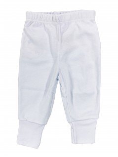 Culote para Bebê com Pé Reversível Branco - Piu Blu