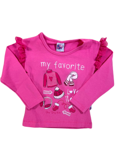 Camiseta Bebê My Favorite love Items - Big Day