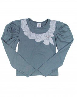 Blusa Infantil Laço com Pérolas - F di Filló