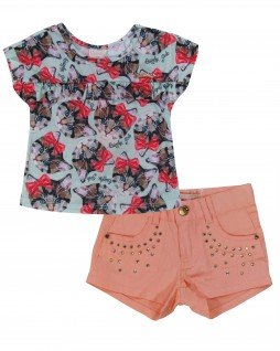 Conjunto Infantil Gatinhas - Quiimby