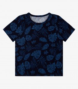 Camiseta Infantil Folhas Tropicais – Diversão e Conforto para os Pequenos Exploradores Rovitex