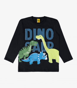 Camiseta. Infantil Manga Longa Dino Saur - Rovitex 