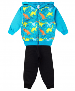Conjunto Infantil Moletom com Jaqueta Estampa Dinossauros - Rovitex