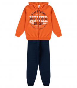 Conjunto Infantil Moletom com Jaqueta Stay Strong - Rovitex