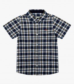 Camisa Infantil Manga Curta Xadrez - Trick Nick