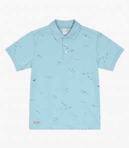 Camisa Gola Polo Infantil Passáros - Trick Nick