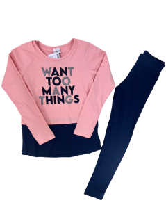 Conjunto infantil  Feminino Many Things - Elian