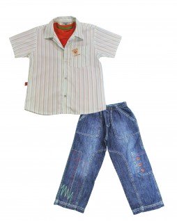 Conjunto Infantil Kids Jeans Urban - Banana Danger