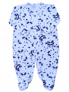 Macacão Comprido Bebê Pandinhas - Piu Blu