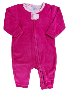 Macacão Bebê Menina Plush Zíper - Piu Blu