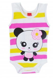 Body Regata Stica-Stica Pandinha - Get Baby