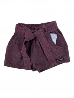 Shorts Feminino em Sarja com Faixa - Lean