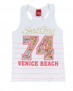 Blusa Regata Infantil Surf Girl - Kyly