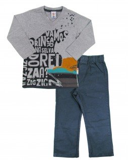Conjunto Infantil Vamos Brincar na Selva - Zig Zig Zaa