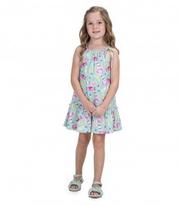 Vestido infantil de Alças Balas - Trick Nick