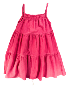 Vestido Infantil em Linho Coral - Trick Nick